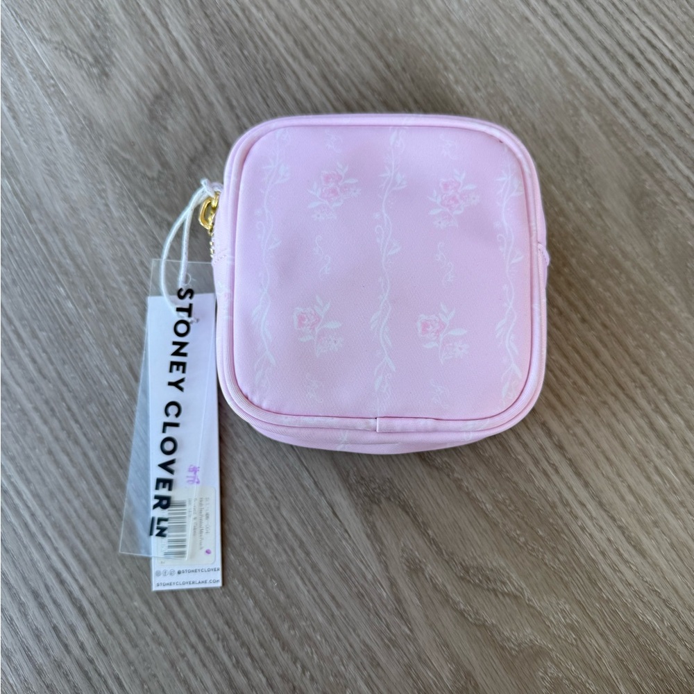 Stoney Clover Lane High Tea Pink Mini Pouch in Scones and Cakes